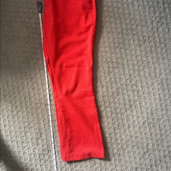 Banana Republic Factory Textured Orange Ankle Pant, size 4 - Picture 8 of 8